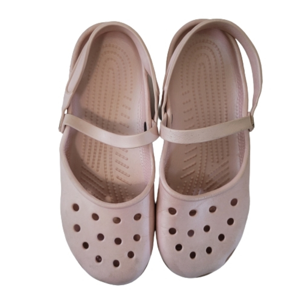 Crocs Blush Pink  'Shayna' Mary Jane Slip-on Shoes